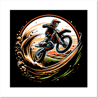 Motocross Motorbike Posters and Art